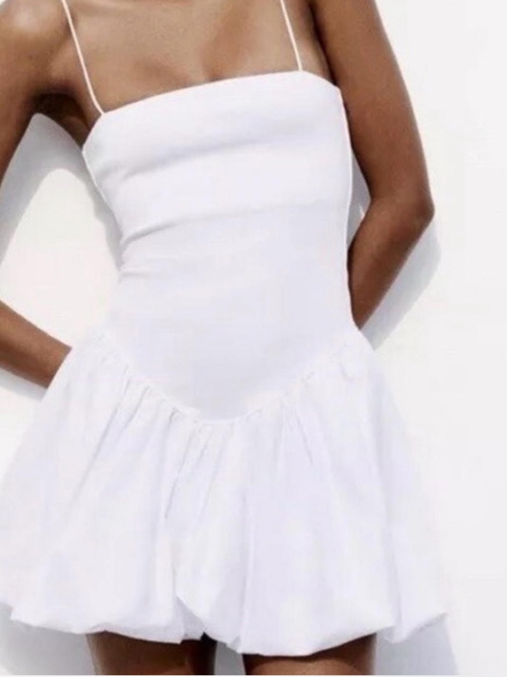 Zara White Bubble Dress